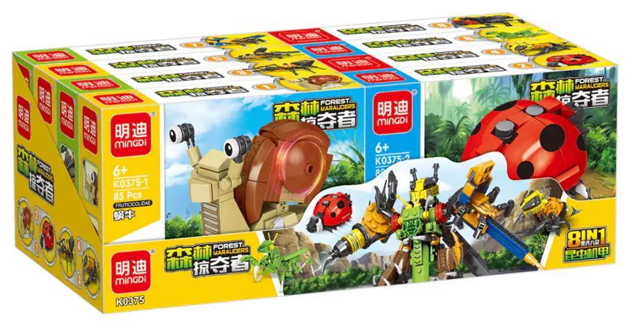 Bộ lắp ghép Robot Côn Trùng Mingdi K0375 giá tốt, đồ chơi lắp ráp Côn Trùng Biến Hình cho bé trai 6 tuổi, chất lượng cao