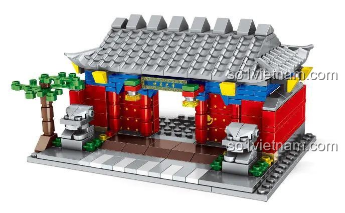 Mô hình Đại học Bắc Kinh - Bộ lắp ghép kiến trúc kinh điển, đồ chơi giáo dục cho bé 6 tuổi