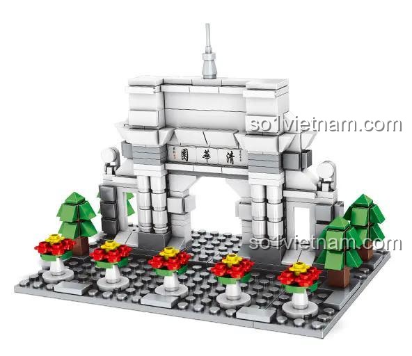 Mô hình Đại học Thanh Hoa - Bộ lắp ghép kiến trúc kinh điển, đồ chơi giáo dục cho bé 6 tuổi