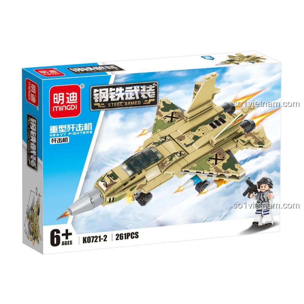 Bộ lắp ghép máy bay chiến đấu Mingdi K0721-2