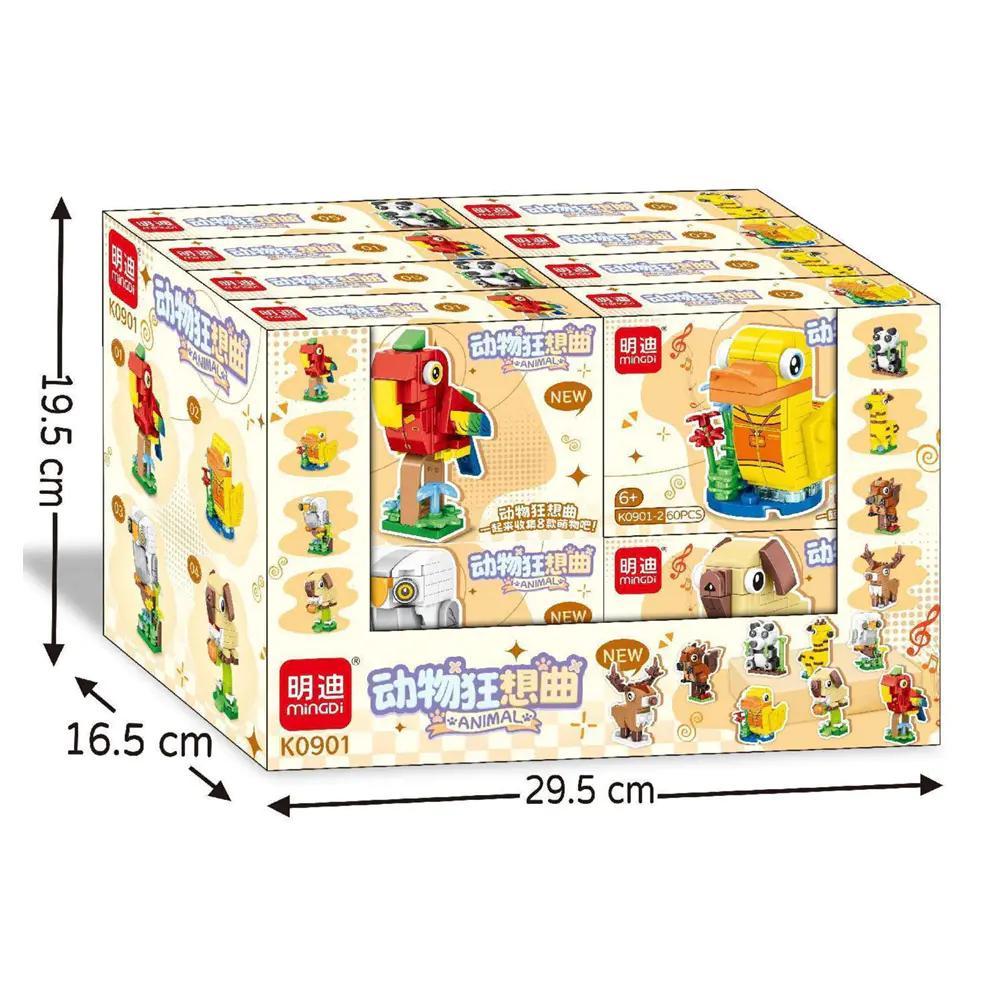 Hộp tổng bộ đồ chơi Động Vật Hoang Dã Mingdi K0901, bộ lắp ghép K0901, phù hợp cho bé trai và bé gái 6 tuổi, giá tốt.