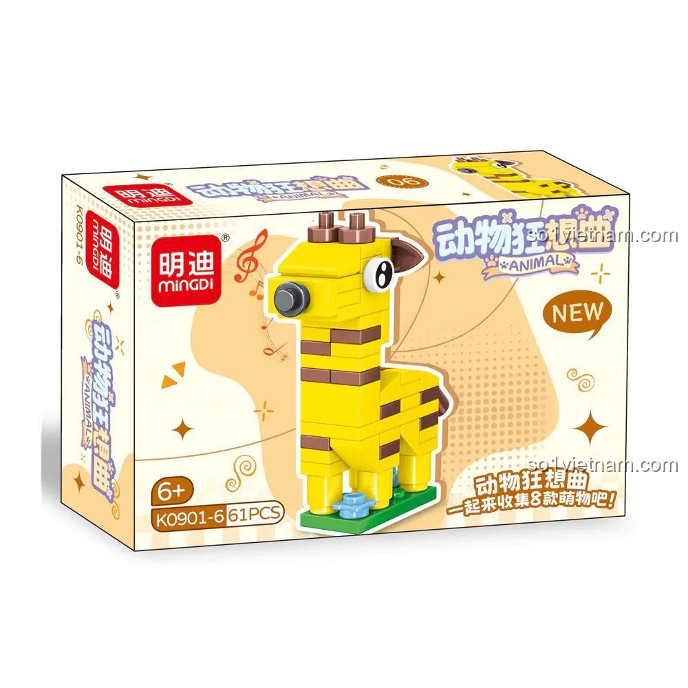 Mô hình Hươu cao cổ lắp ráp Leibao K0901-6, đồ chơi lắp ráp Vịt lắp ráp, đồ chơi mô hình Mingdi, bộ lắp ghép Leibao, rèn luyện kiên nhẫn cho bé 6 tuổi.