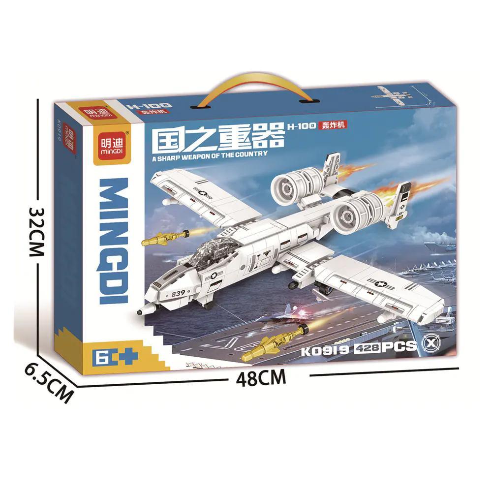 bộ lắp ghép Máy bay ném bom H-100 Mingdi K0919 cho con trai 6 tuổi, giá tốt