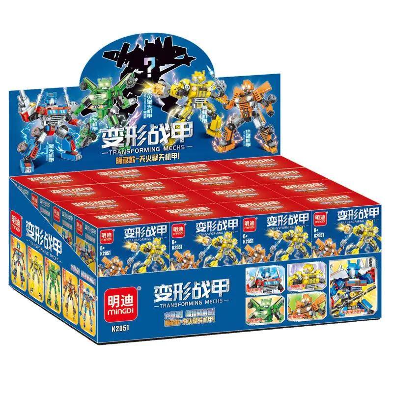 Bộ đồ chơi Robot Biến Hình Mingdi K2051 giá tốt cho bé trai 6 tuổi, hộp sản phẩm rõ nét, chất lượng cao