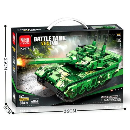 Hộp sản phẩm bộ lắp ghép Xe tăng VT-4 MINGDI K2078. Đồ chơi mô hình quân sự giá rẻ, chất lượng cao cho bé trai từ 6 tuổi.