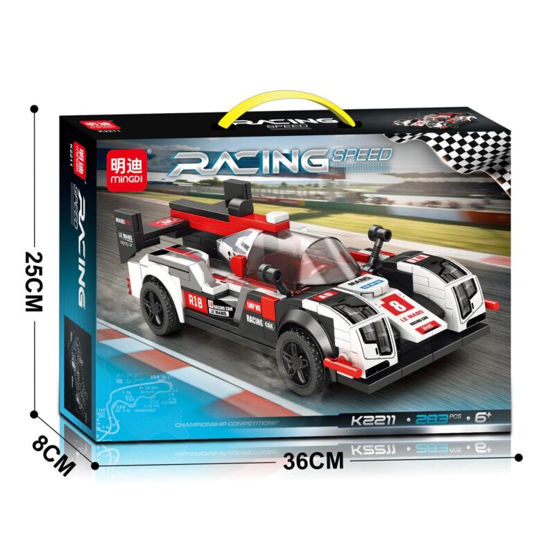 Bộ lắp ghép Xe Đua Le Mans Mingdi K2211 giá rẻ, đồ chơi lắp ráp cho bé trai 6 tuổi, mô hình xe đua tốc độ kinh hoàng, chất lượng cao.