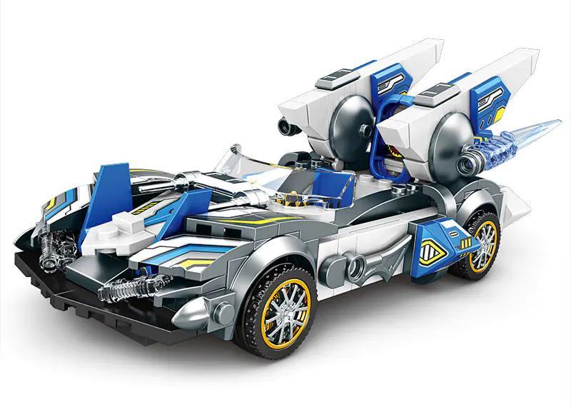 minGDi K2221 Xe Đua Xung Lực - Mô hình xe đua tốc độ cao tương lai, đồ chơi lắp ghép STEM cho bé trai 6 tuổi, thiết kế khí động học