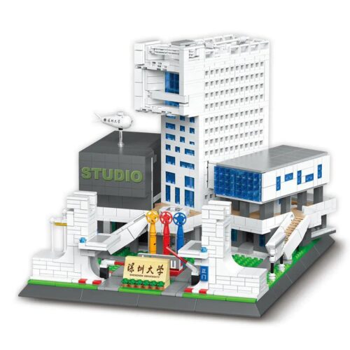 MingDi K3041 Bộ lắp ghép Đại học Thâm Quyến - Mô hình kiến trúc chân thực, 1908 mảnh ghép, đồ chơi xây dựng cho bé 6 tuổi