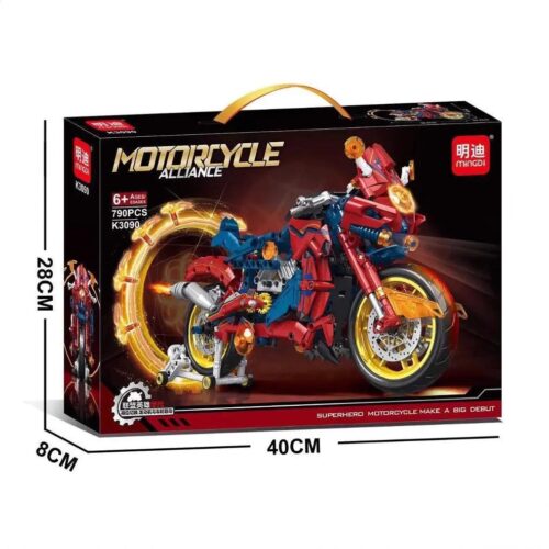 Bộ lắp ghép xe máy anh hùng Doctor Strange K3090 của hãng 明迪minGDi/磊宝LEIBAO, 790 chi tiết, dành cho bé trai 6 tuổi, giá tốt