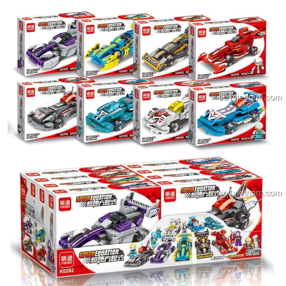 Đồ chơi mô hình Xe đua F1 Leibao K0282, bộ lắp ghép xe đua công thức 8 kiểu, đồ chơi lắp ráp giá tốt cho bé trai 6 tuổi.