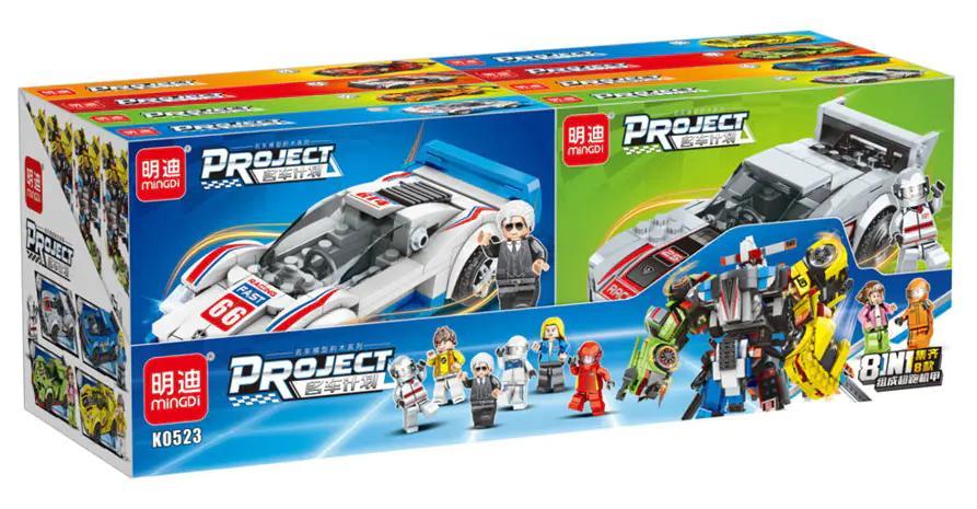 Bộ lắp ghép Siêu Xe Biến Hình Robot MingDi LeiBao K0523, đồ chơi lắp ráp cho bé trai 6 tuổi, giá tốt