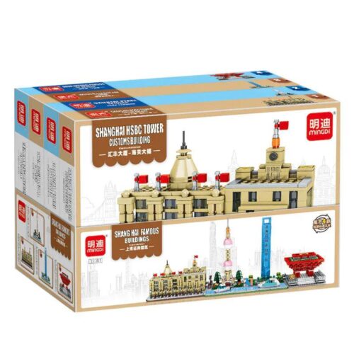 Hộp sản phẩm Bộ 4 Tòa Nhà Biểu Tượng Thượng Hải Mingi K0611
