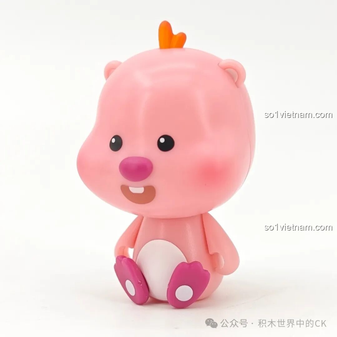 Cận cảnh minifigure Zanmang Loopy trong bộ TC2330, với tư thế ngồi và biểu cảm đáng yêu.