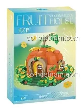 Hộp sản phẩm bộ lắp ghép Ngôi nhà Bí Ngô Mirahe 96014