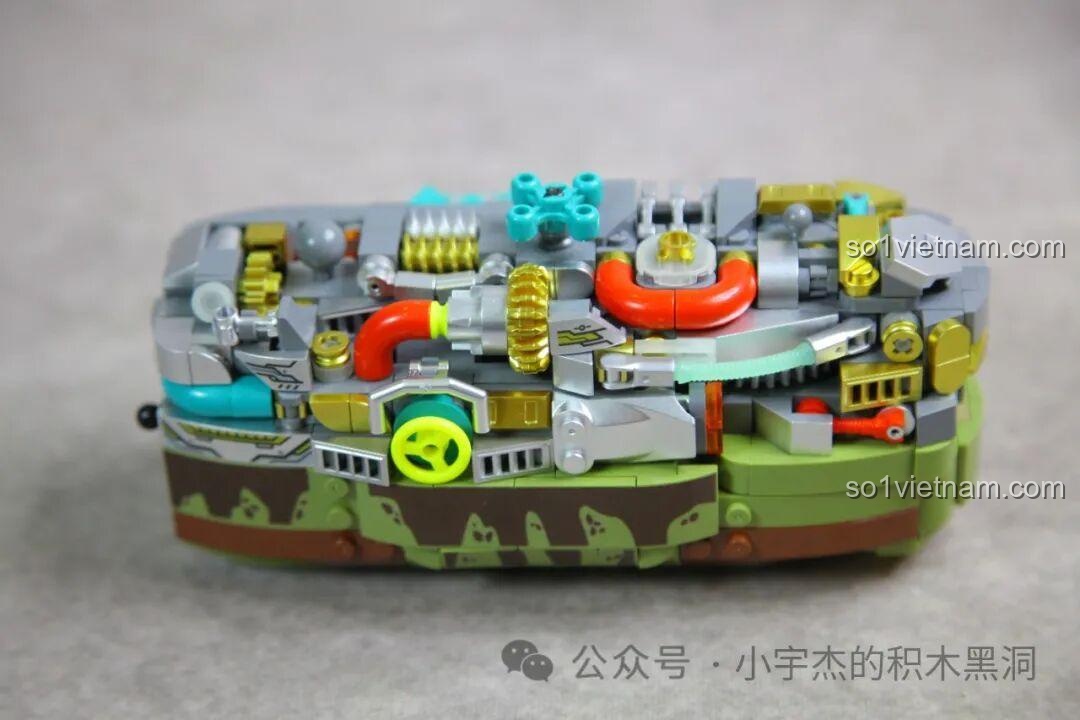 Lắp ráp 4 chân của mô hình Khủng long robot Triceratops 13051.