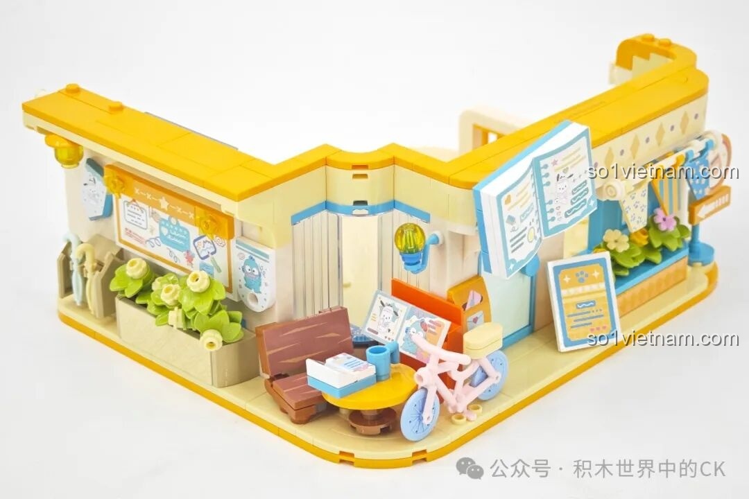 Mô hình đồ chơi lắp ráp TOP TOY TC2067 Buổi Chiều Tự Học hoàn thiện