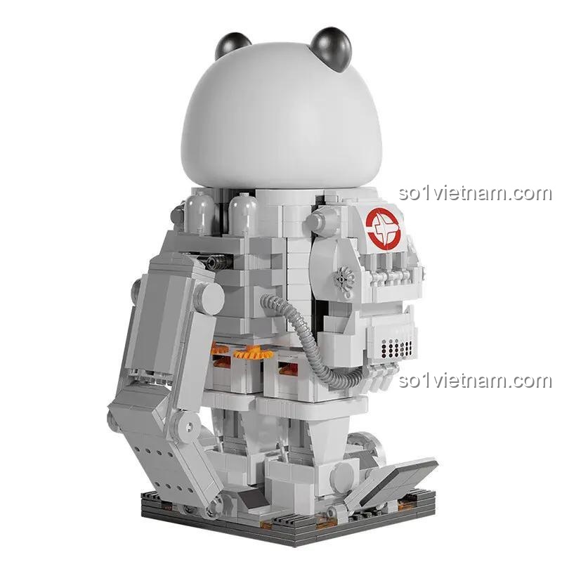 Mô hình Gấu Trúc Phi Hành Gia Huan Ye R3010 tư thế đứng