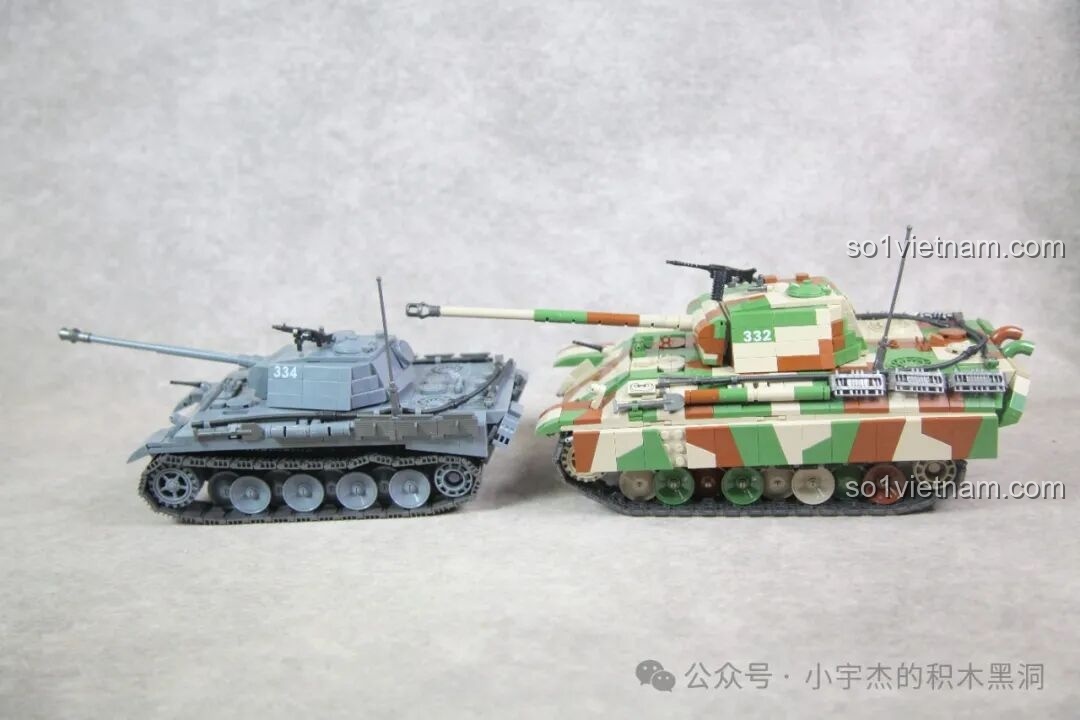 Toàn cảnh mô hình xe tăng Panther G 100252 hoàn chỉnh, một thành quả xứng đáng sau nhiều giờ lắp ráp.