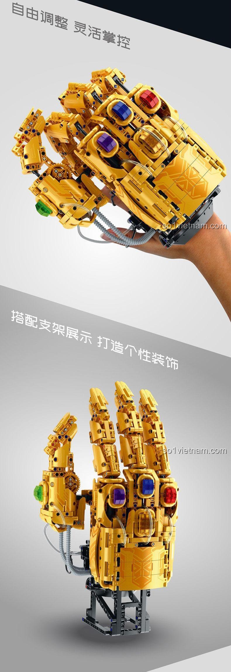 Cơ chế hoạt động của mô hình Găng Tay Vô Cực Thanos IM.Master 6839