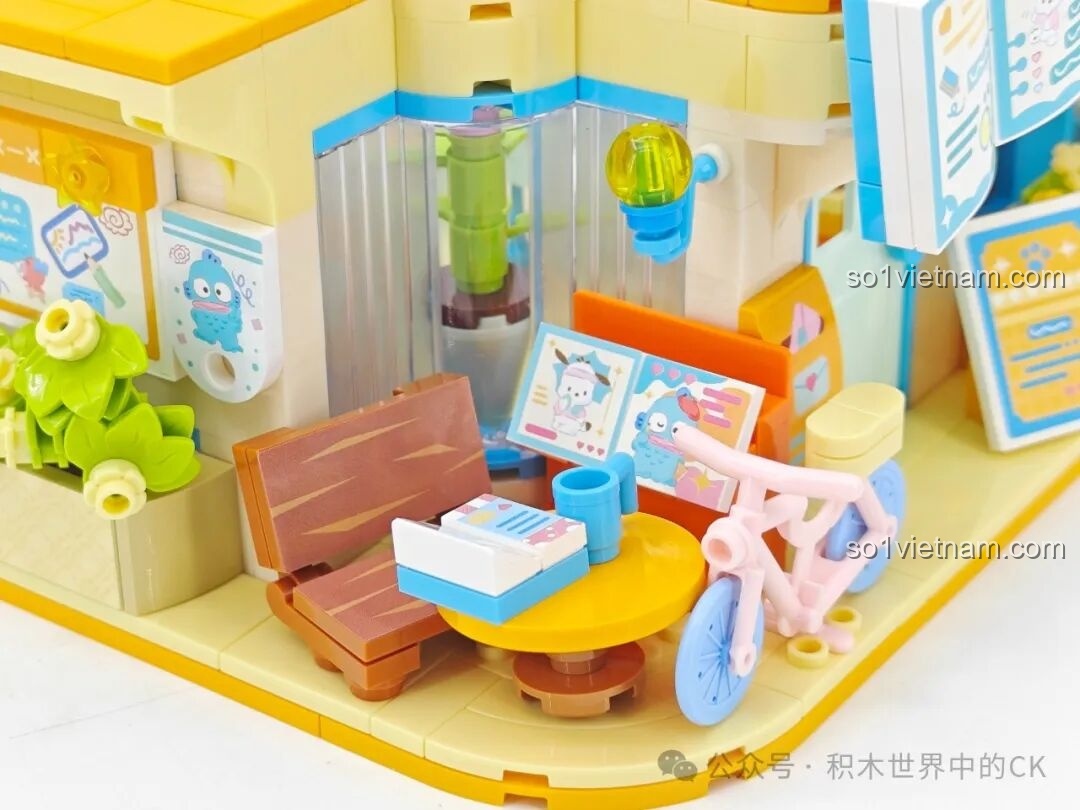 Mô hình đồ chơi lắp ráp TOP TOY TC2068 Nhà Trẻ Ngọt Ngào đang lắp dở