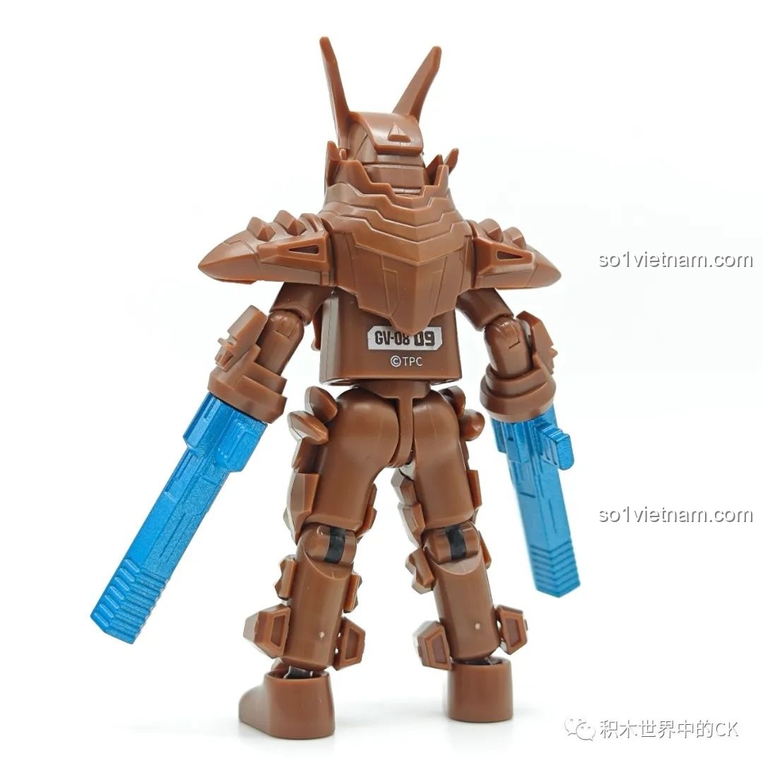 Mặt sau của mô hình Robot Quân Đoàn Beta trong bộ sưu tập BLOKEES Ultraman GV-08.