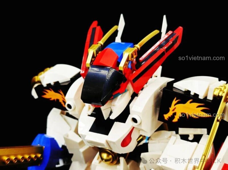 Mô hình Robot Rồng JIESTAR 58206 Ryuomaru dạng Phượng Hoàng, nhìn từ phía trước