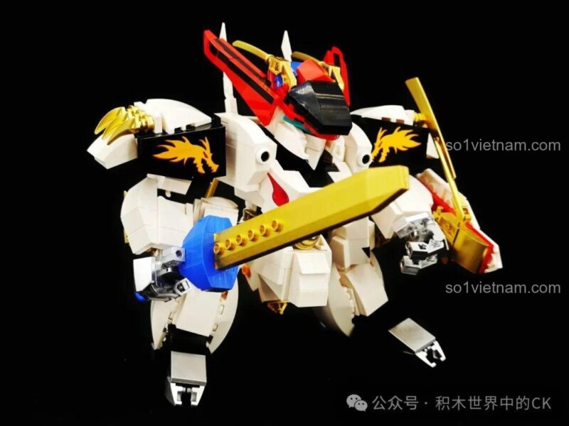 Mô hình Robot Rồng JIESTAR 58206 Ryuomaru dạng Robot cầm kiếm