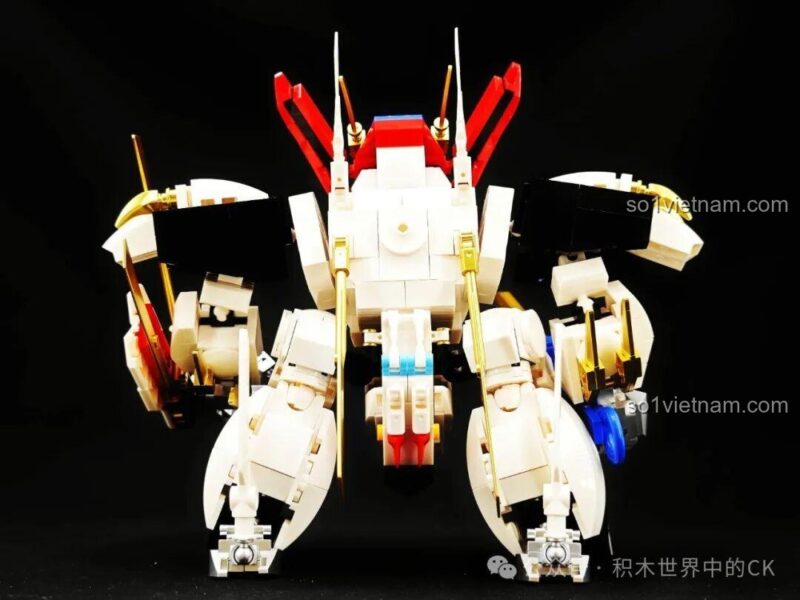 Mô hình Robot Rồng JIESTAR 58206 Ryuomaru dạng Robot, nhìn từ bên cạnh