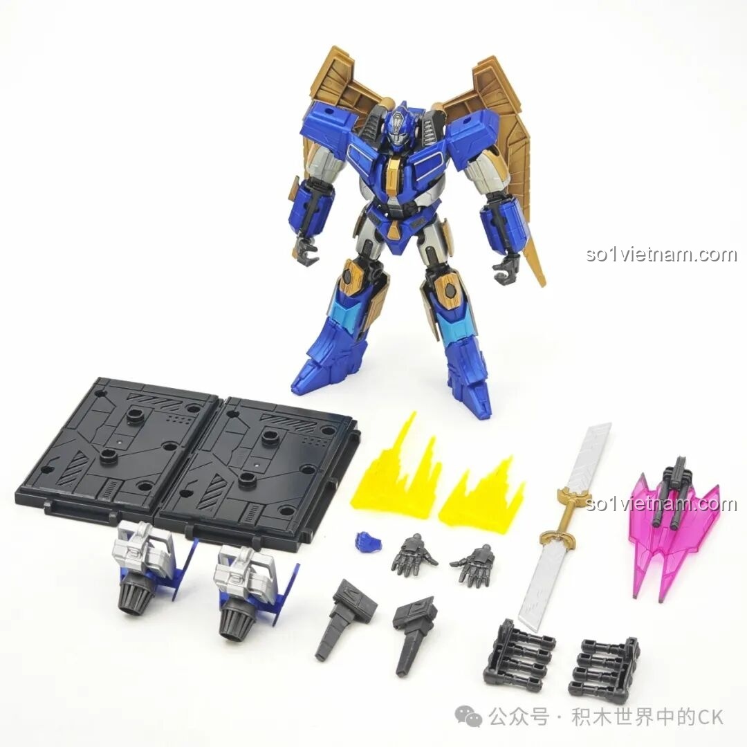 Hình ảnh mô hình Sentinel Prime Blokees 71164 đã lắp ráp hoàn chỉnh cùng tất cả phụ kiện đi kèm.