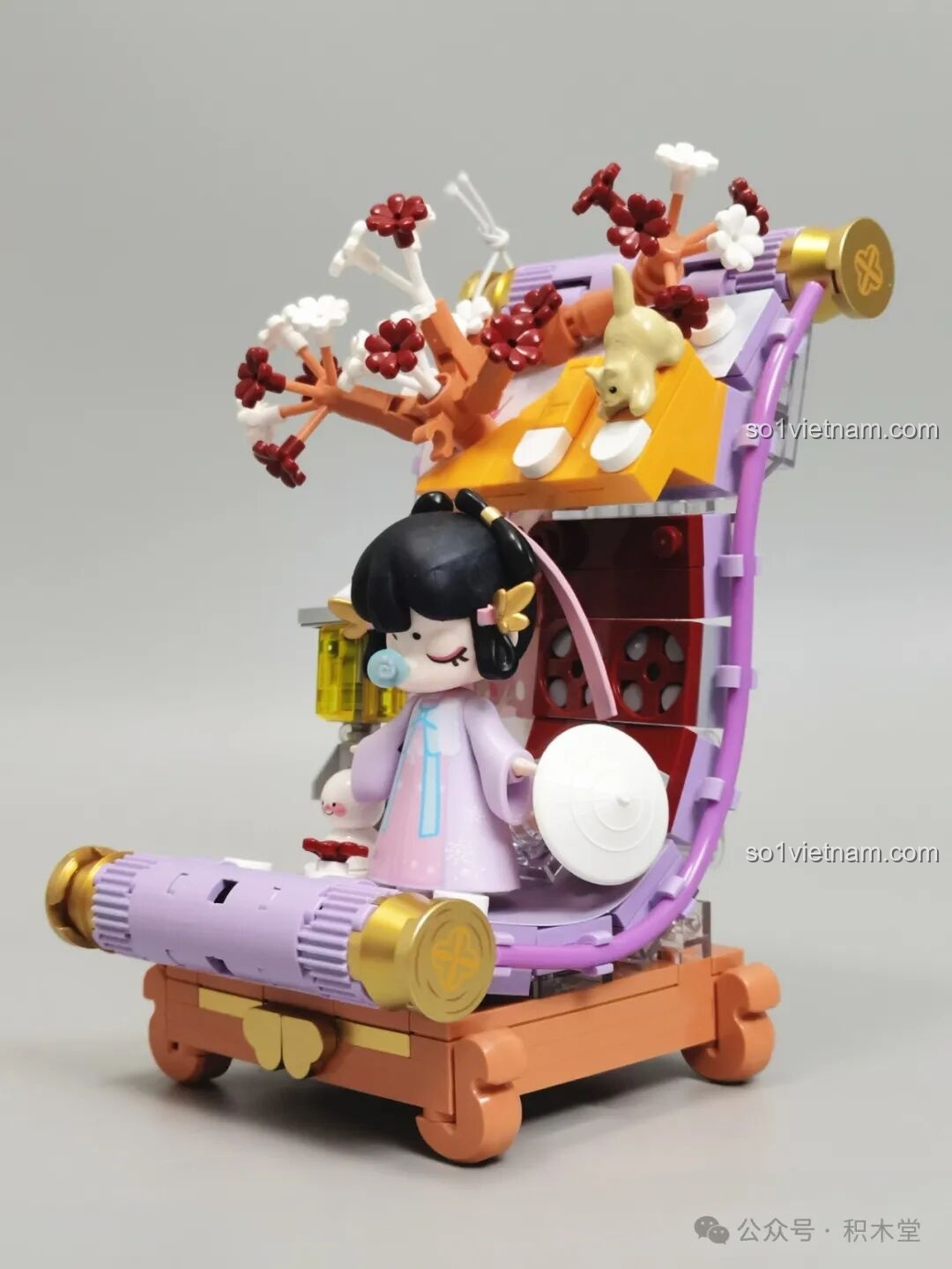 Góc nghiêng của mô hình TOP TOY Nanci Mùa Đông hoàn thiện.