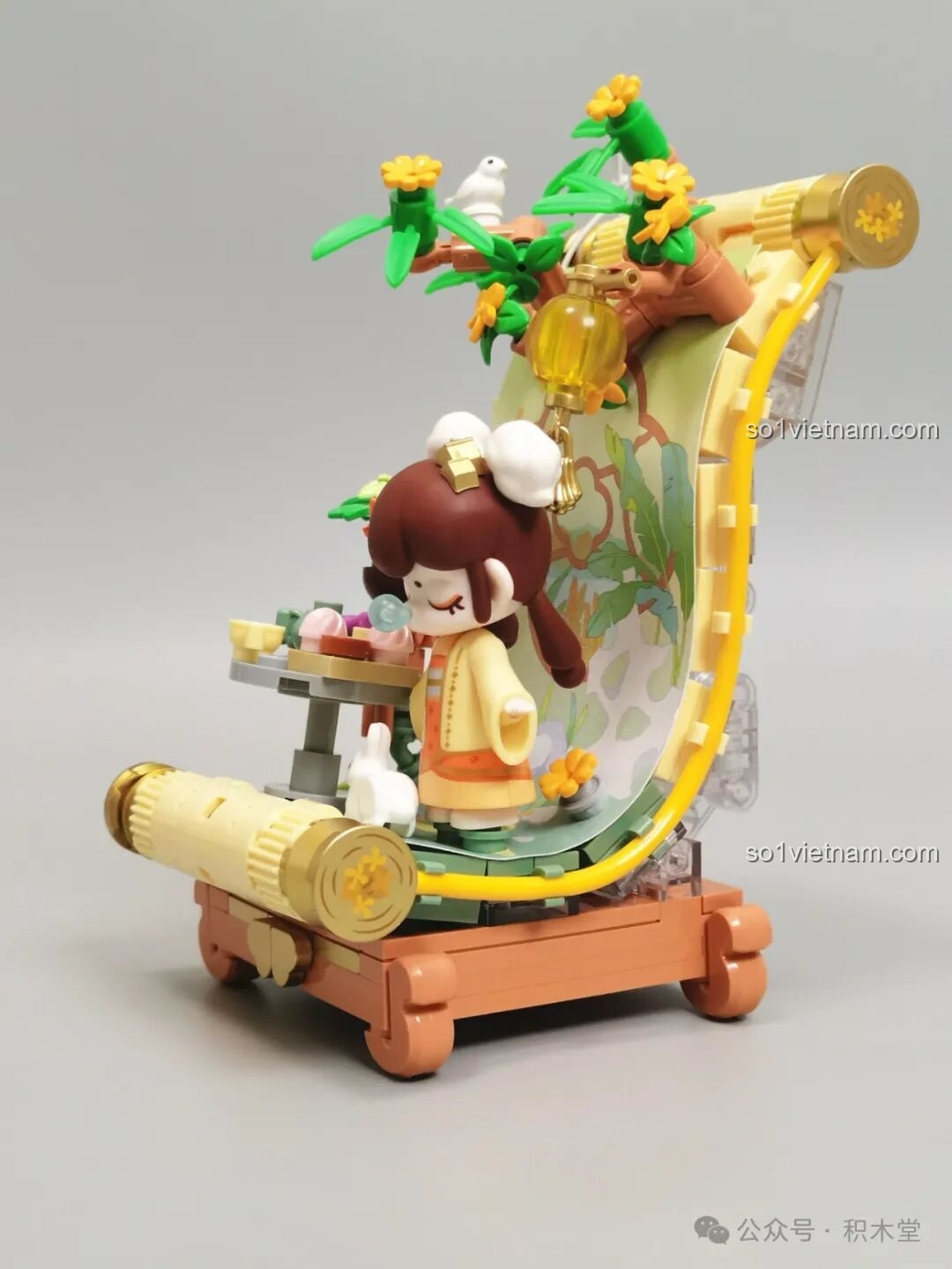 Góc nghiêng của mô hình TOP TOY Nanci Mùa Thu hoàn thiện.