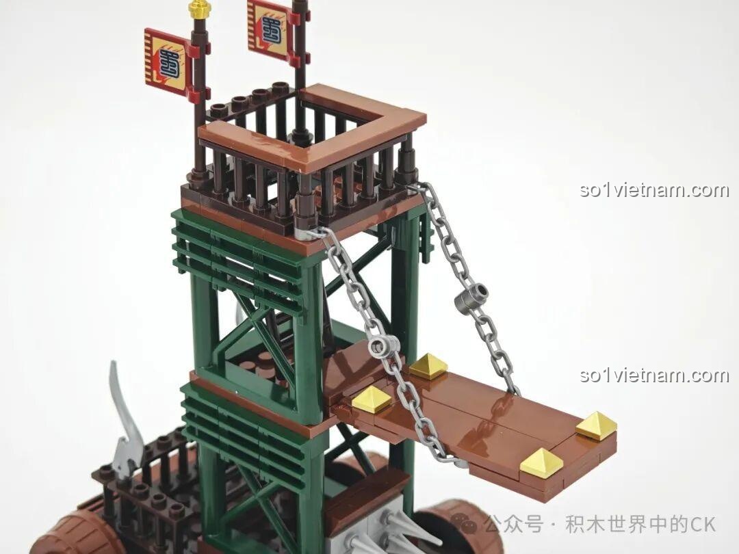 Mô hình xe công thành Decool 20609 Thần Tý Nỏ Hán từ phía trước