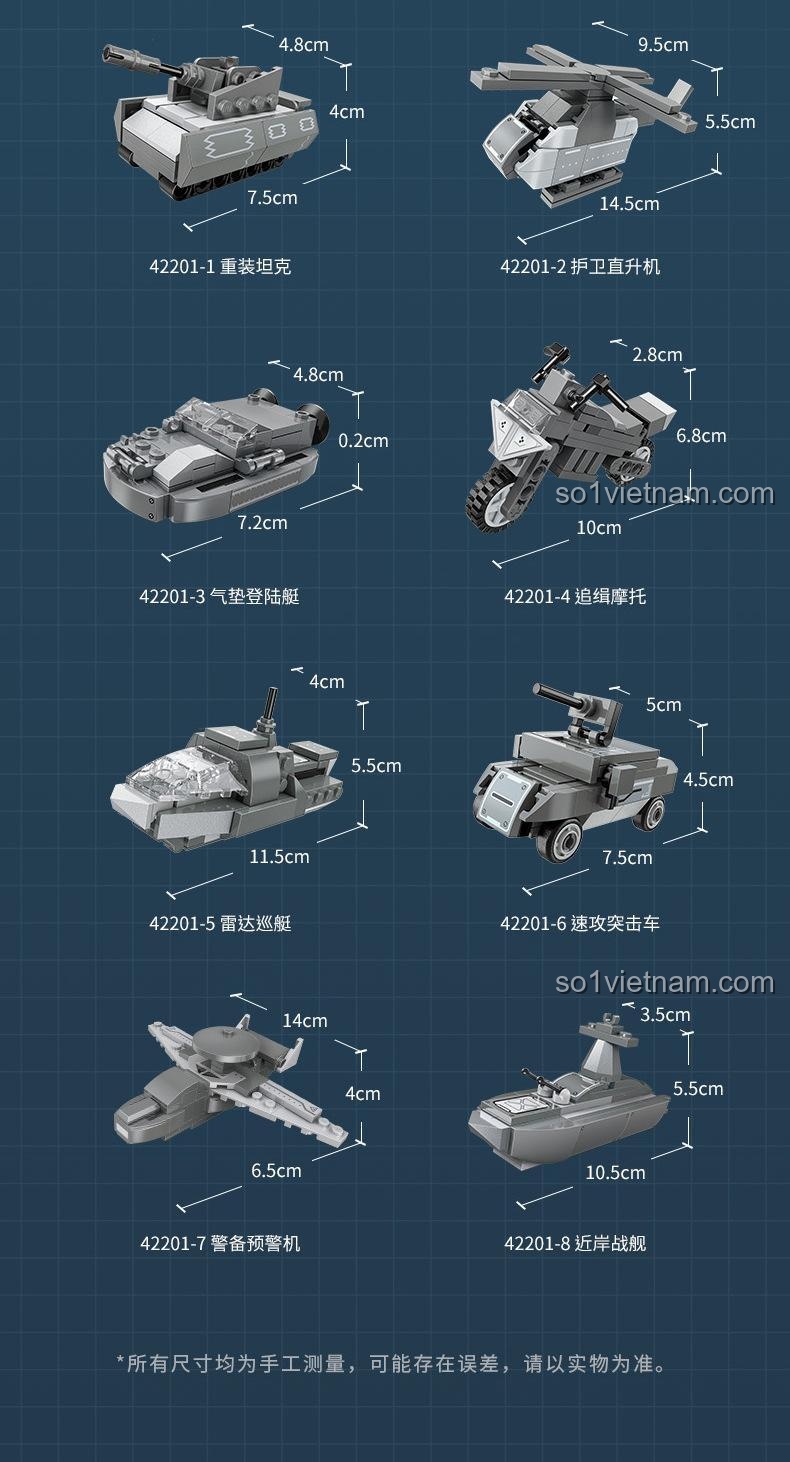 Mô hình xe địa hình lắp ráp từ bộ Qman 42201, đồ chơi giáo dục cho bé trai