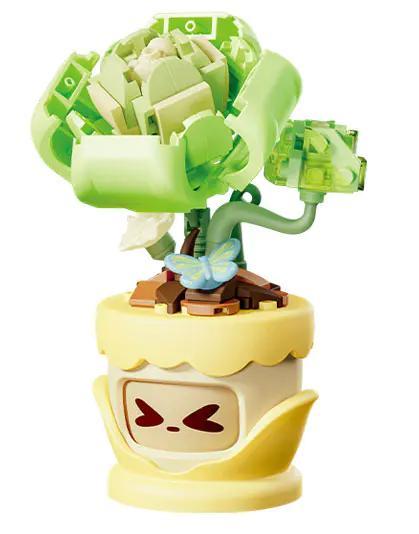Bộ Lắp Ghép Chậu Hoa Cúc Tím "Tình Cảm Hoa Ngữ" 804429 - Moon Wonder - Đồ chơi lắp ghép