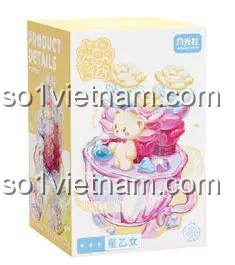 Hộp sản phẩm Mô hình Chậu Cây Mọng Nước Tinh Thể Tinh Nữ 804407 - Bộ lắp ghép Tinh Nữ - Vẻ đẹp tinh khôi