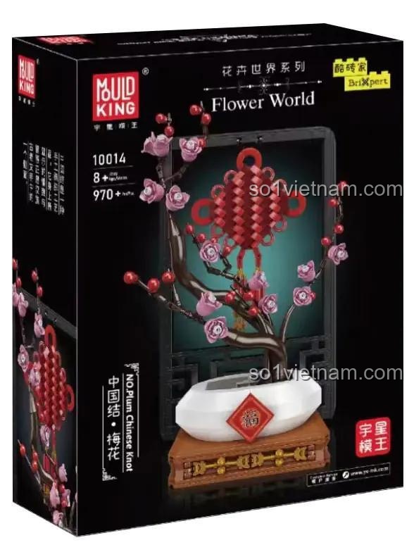 hộp đồ chơi lắp ghép Mould King 10014 Cây Hoa Mai Nút Thắt Trung Hoa, 970 chi tiết, quà tặng ý nghĩa cho bé 8 tuổi, giá rẻ.