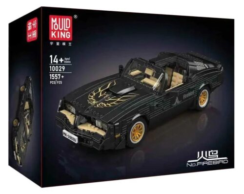 bộ lắp ghép Pontiac Firebird Mould King 10029, mô hình xe cổ 1557 chi tiết, thiết kế mui trần, giá tốt cho con trai 14 tuổi