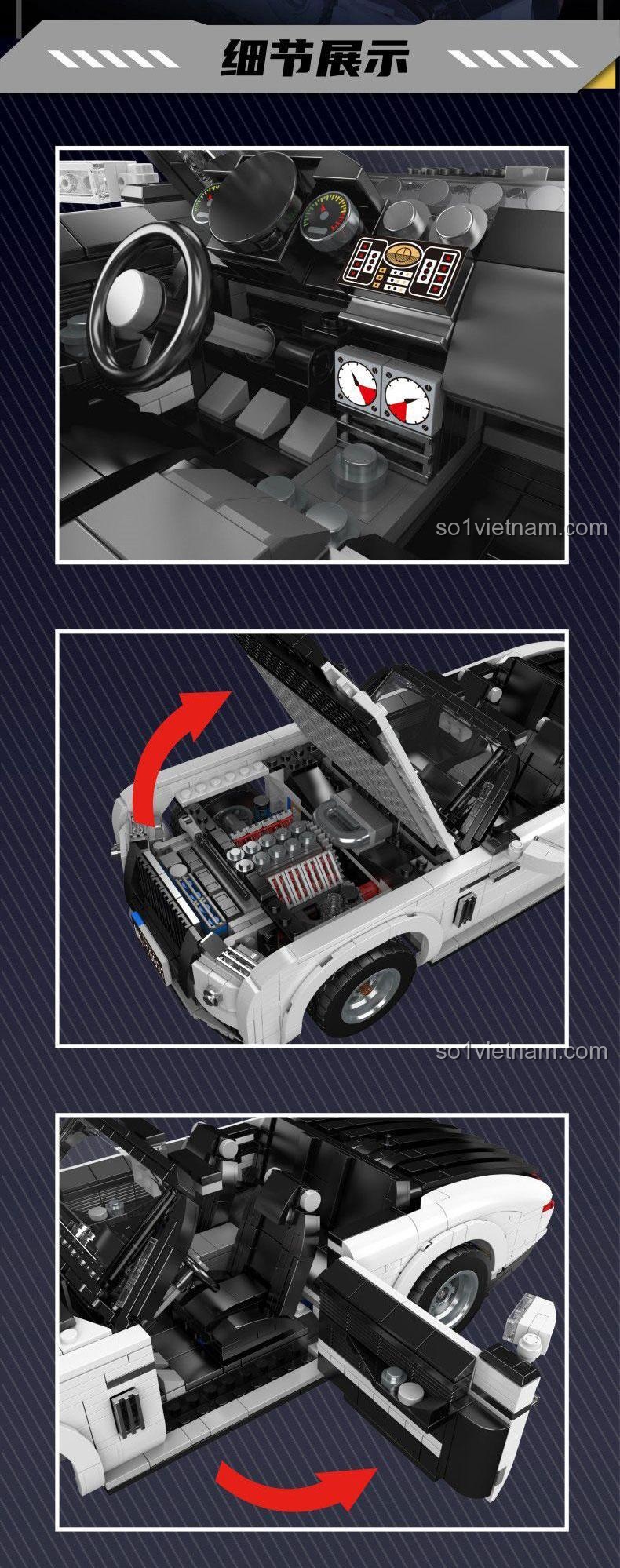 bộ đồ chơi Xe Rolls-Royce Wraith Mould King 10031, mô hình xe hơi chi tiết, cho con trai 14 tuổi, giá bình dân