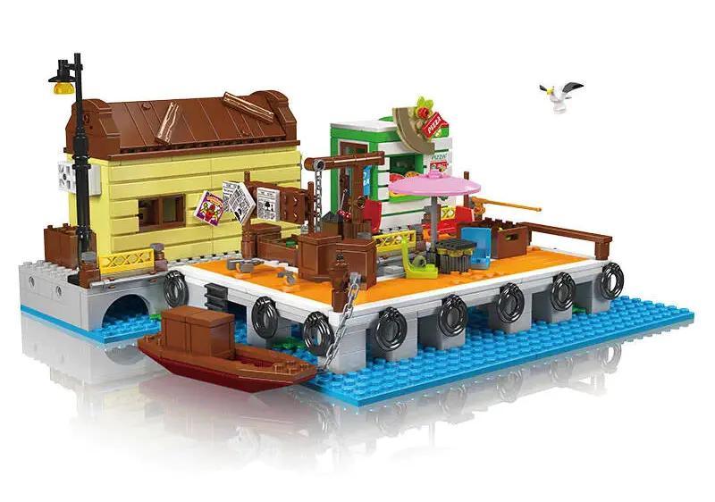 Bộ đồ chơi Bến Tàu Bốc Dỡ Hàng Mould King 10109 chất lượng cao, mô hình cảng biển chi tiết cho bé trai 8 tuổi, giá tốt