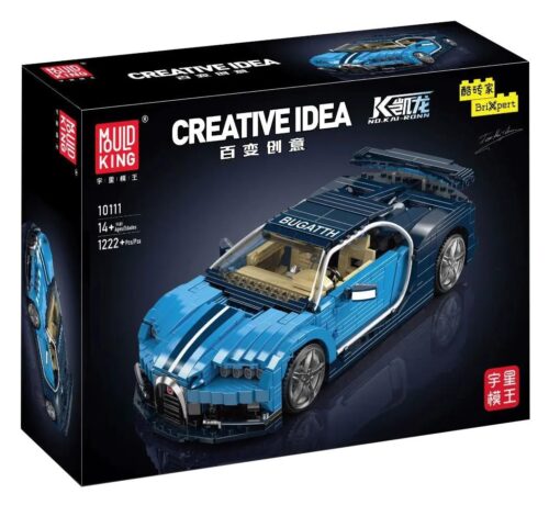 Hộp sản phẩm bộ lắp ghép Mould King 10111 Bugatti Chiron