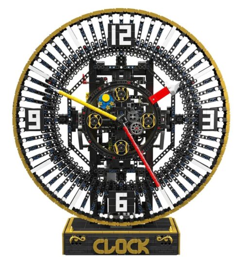Ảnh chính diện bộ lắp ghép Đồng hồ cơ khí lớn Mould King 10160, một mô hình Technic phức tạp với 3675 chi tiết, phù hợp cho con trai 14 tuổi trở lên, giá tốt.