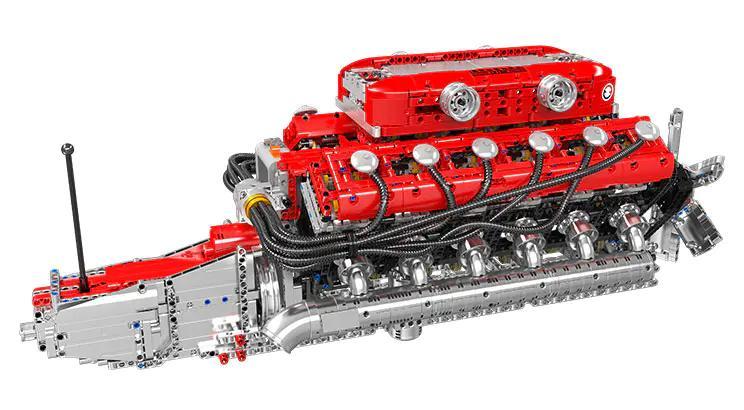 Mould King 10169 Động cơ V12 Lamborghini, mô hình động cơ xe hơi V12 Lamborghini, bộ lắp ghép động cơ V12 Lamborghini, đồ chơi kỹ thuật cho bé 14 tuổi, giá tốt