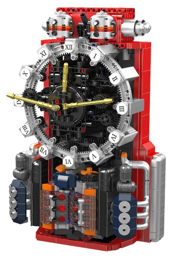 Mô hình bộ lắp ghép Đồng hồ Động cơ Mould King 10187, một kiệt tác cơ khí dành cho con trai 14 tuổi trở lên, giá tốt.