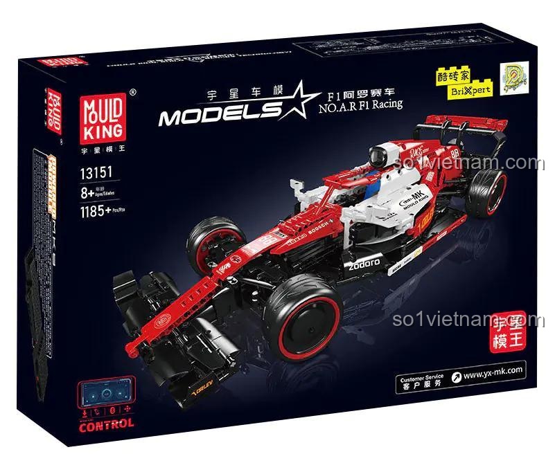Hộp sản phẩm Mould King 13151 Xe F1 A.R F1 Racing