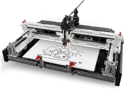 bộ lắp ghép Robot vẽ Mould King 13181, đồ chơi STEM cho con trai 14 tuổi, giá rẻ