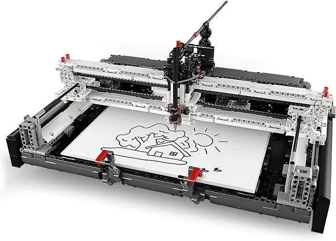 bộ lắp ghép Robot vẽ Mould King 13181, đồ chơi STEM cho con trai 14 tuổi, giá rẻ