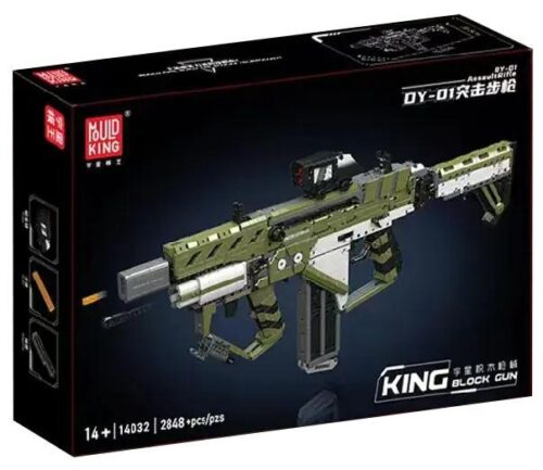 Hộp bộ lắp ghép súng trường tấn công DY-01 Mould King 14032 cho con trai 14 tuổi, giá rẻ, chất lượng cao.