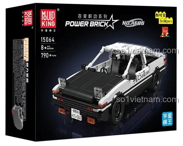 đồ chơi mô hình Mould King 15064, hộp bộ đồ chơi 15064 Xe Toyota AE86 Initial D, đồ chơi lắp ráp chất lượng cao cho bé trai 8 tuổi