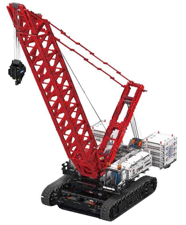 Bộ lắp ghép Mould King 17046 Cần Cẩu Bánh Xích Wacker 16000, đồ chơi mô hình công trình lớn, cho con trai 14 tuổi, giá tốt