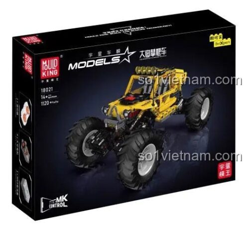 Hộp bộ đồ chơi Mould King 18021 Xe Leo Núi Điều Khiển Từ Xa chất lượng cao cho bố bé trai